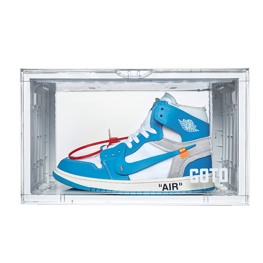 Shoebox Lighting Intelligent Voice Control Luminous Sneakers Transparent Storage Internet Celebrity Display Wall Shoes 38x285x23cm Upgraded Four-Side Transparent Lighting Shoebox 4 Pack