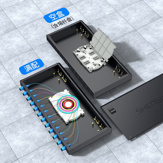 Shengwei Faseranschlussbox 8 Port Einmodus Multi-Mode 10 Gigabit-Faserfaser-Kabel-Kabel-Kabel-Kabel-Kabel-Kabel-Kabel-SC/FC/LC-Schnittstelle Universal Single Mode 8 Port 12 Core LC FOLL-FIT FBO-112L-S