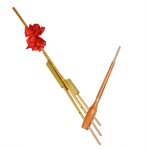 芦笙民族乐器贵州云南竹制6管6音C调舞台道具装饰纯手工优质水竹 小号吹响6个音 可吹曲 C调送花