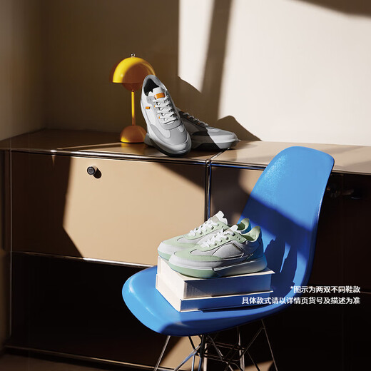 ECCO casual shoes 2025 summer new thick sole plate shoes soft sole simple contrasting color men's shoes Street sneakers 539804 White/Dove gray/Cement gray 53980452475 39