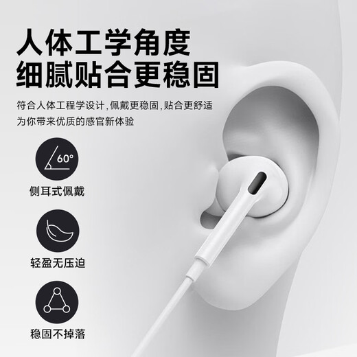 Patriot (aigo) high-definition original sound call 3.5mm headphones wired round hole sleep computer in-ear wired notebook mobile phone game desktop jack suitable for Apple Android a130