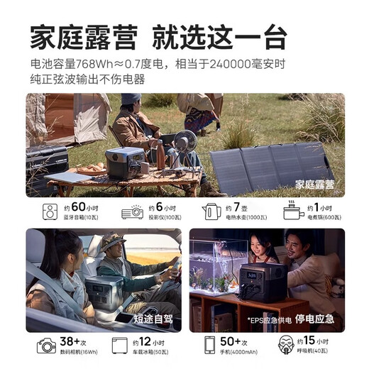 Ecoflow Zhenghao Outdoor Mobile Power Alimentation Rui River3maxplus Delta 2 MAX UREURGE PORTABLE BATTLE FAST CHARGE FAST NOUVEAU ET ALIMINATION 800W 756WH - RUI 2 PRO