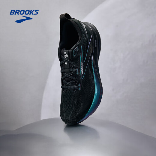 布鲁克斯（BROOKS）男子Glycerin 22甘油22月光系列缓震跑鞋 极光黑/乌木色 42