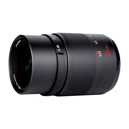 Seven Craftsmen Panasonic Olympus m43 mount fixed focus lens black 25mm f0.95 large aperture wide-angle lens humanistic half-frame mirrorless camera lens