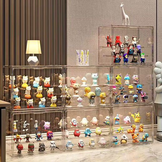 Hakkai Bird blind box storage labubu Bubble Mart display box hand-made display cabinet acrylic storage rack transparent