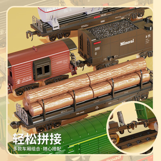 Juke's Steam Train Spray Spray Electric Electric Simulation Simulación del automóvil de cuero verde retro Toy Boy Barging Bajor Version [92.5*92.5cm] 4 automóvil