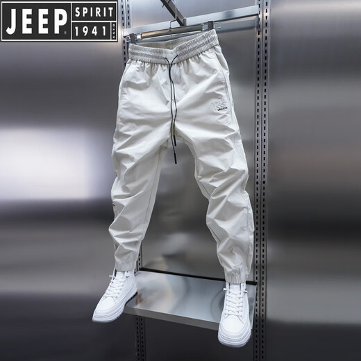 Jeep Spirit2025 Frühlings- und Herbst-Casual Hosen-Hose High-End-Stretch-Hose Trendy Herren dünne schlanke Kleinhose Männer schwarz 31 Empfohlen 125-135jin [Jin entspricht 0,5 kg]
