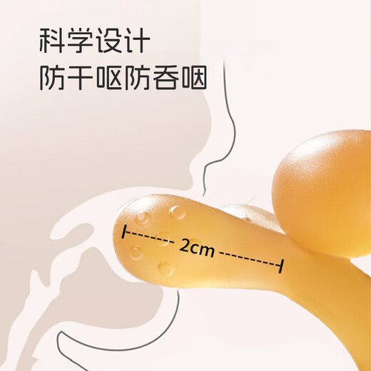 Dr. Ma's baby teether to soothe and molar teether stick, baby's anti-eating hand artifact, nano silver mushroom + rabbit teether