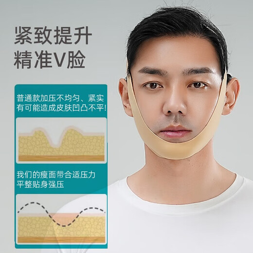 
Adults have a headband after parotid surgery, face slimming bandage, facial liposuction and pressurization, men's face lifting and tightening jaw cover artifact