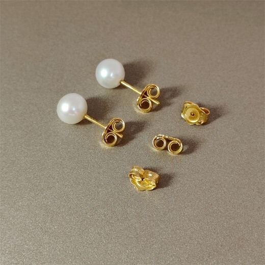 KZD Old Phoenix 999 gold-plated ear plugs, ear studs, slip-off ear buckles, fashionable versatile universal earrings, gold-plated KZD gold ear plugs, a pair of gold ear studs, special old 0.10g