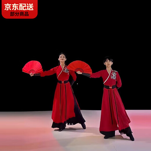 CARLOS KAYLA Snow Dragon Song Classical Dance Performance Costume Tai Chi Sword Practice Suit Drum Suit Men's and Women's Martial Arts Style Hanfu Women Separate Outerwear + Hairband + Wrist + Waistband XXS