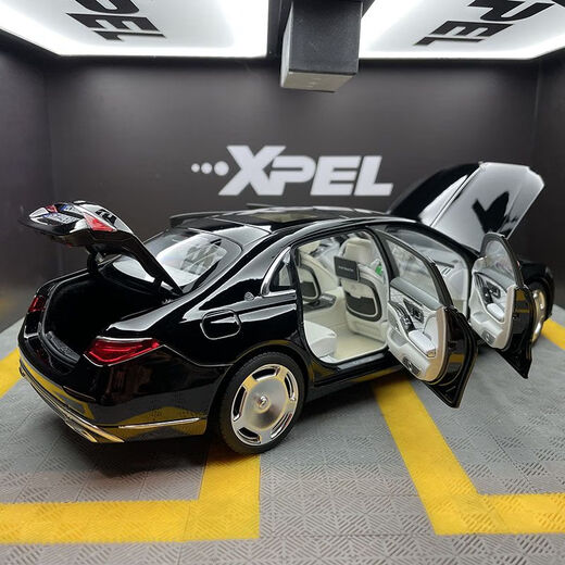 NOREV奔驰迈巴赫S680 1:18 2020全新S级X223合金全开汽车模型收藏 深红色183915