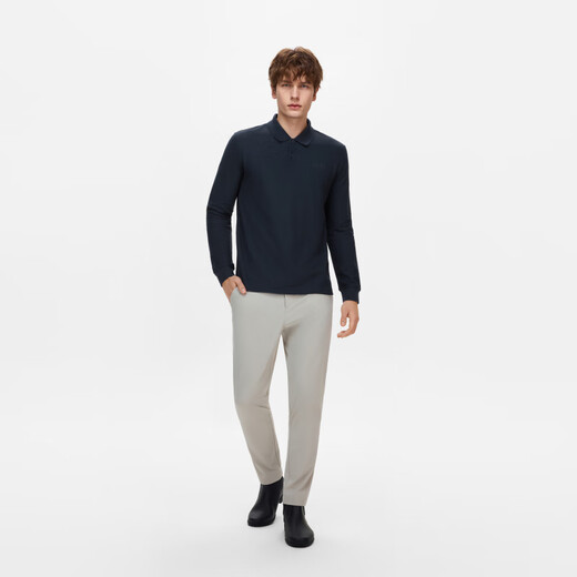 Aigle [neues Frühlings- und Sommerprodukt] Aigao 2025 Frühlings- und Sommer Neues Produkt DFT Schnell trockener Coolmax Cool Polo -Hemd Männer imperial dunkelblau BN683 M (175/92A)