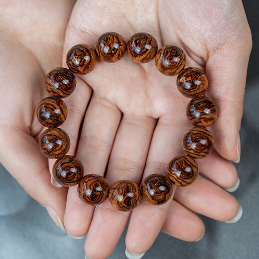 
OPZ luxury high-end Hainan Huanghuali butterfly pattern bracelet old material sea yellow bracelet facing the eyes grimace pattern cultural Buddhist beads HHP15259 (Sea yellow 1.5 butterfly pattern)