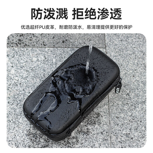 XFJI is suitable for DJI OSMO Pocket3 hand storage bag, portable POCKET3 all-round set, pocket Osmo camera protection box, standard battery life bag, accessories bag, POCKET 3 battery life portable bag (comes with buckle + hand strap) black