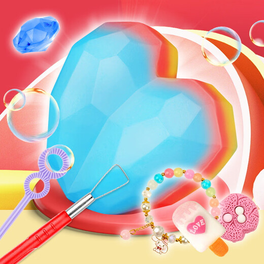 Dole Valley Soap-Cutting Treasure Archaeological Excavation Toy Treasure Dream Bubble Fat Gem Bracelet Girl Soap Treasure Cutting Exquis Bracelet Style