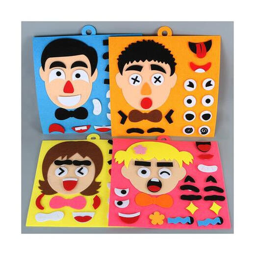 Miaopule Kindergarten Montessori Aides pédagogiques Aides Langue Zone matérielle Matériel Toys Puzzle des enfants Pas de tissage à la main Femme Femme Expression Sticker Daughter Fils Combinaison