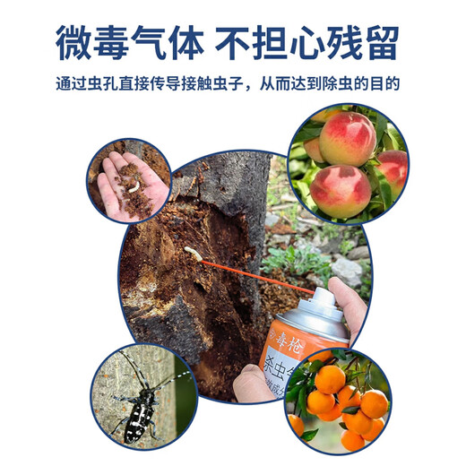 Guoguang Giftgewehrkäfer Insektizid Aerosol Nemesis Obstbaumstammbohrer Baumloch Insektenlarven Baum Antibohrerspray