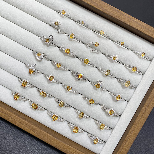 Ya Ge Tongti S925 Sterling Silber Natürlicher Edelstein Zypressen Xiaohongshu gleicher Silberschmuck J6196 Zypressenzypressen öffnen einstellbar