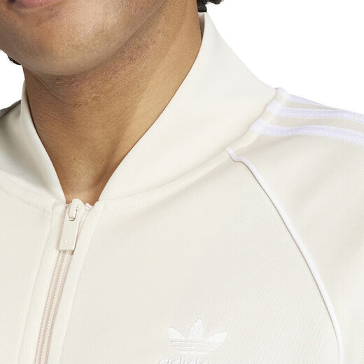 阿迪达斯 （adidas）三叶草外套男装 2025秋季新款SST TT户外健身运动服立领休闲夹克 IR9864象牙白 XS