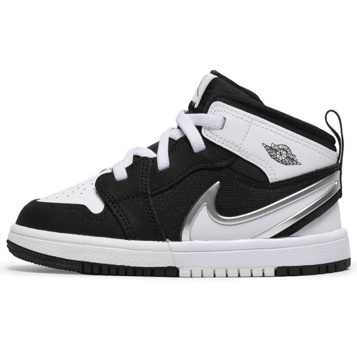 NIKE官方正品  2024新款运动鞋JORDAN 1 MID时尚婴童鞋学步鞋休闲鞋 FQ1283-001 21