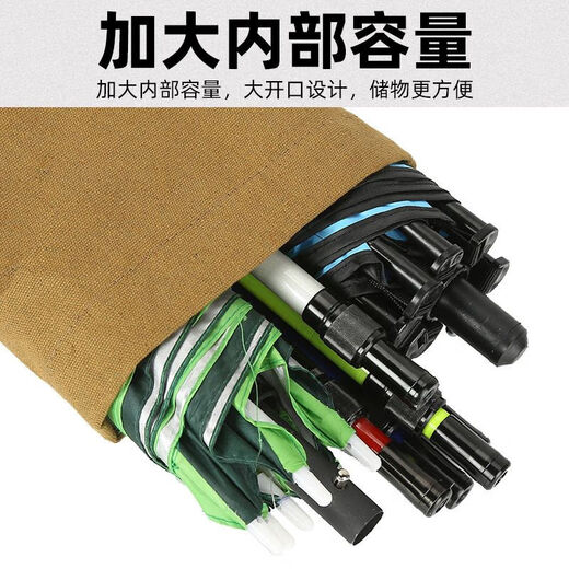 Zhizhou fishing rod bag fishing gear bag thickened canvas fishing rod bag umbrella bag fishing storage bag wear-resistant sea rod bag lure thickened 80X19 without side pockets