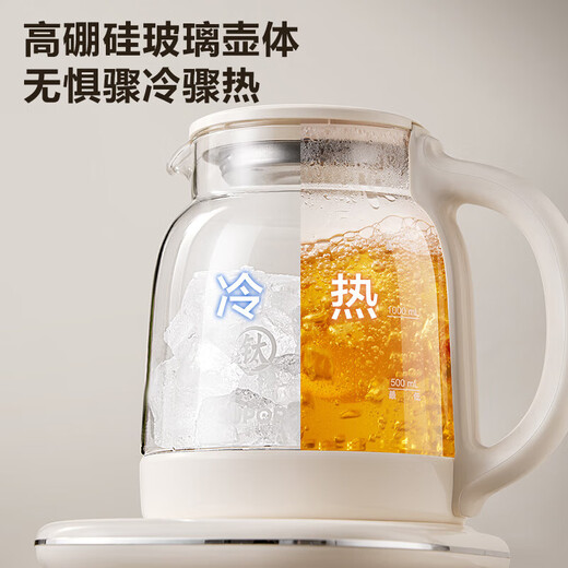 SUPOR pure titanium health kettle, tea kettle 316L stainless steel, enlarged filter, household multi-functional small office glass kettle, flower tea kettle, multi-stage heat preservation 1.5L titanium heating plate