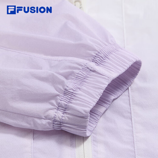 FILA FUSION斐乐潮牌梭织外套女2025夏新款渐变宽松凉感防晒上衣 薰蝶紫-PU S 160/80A/S