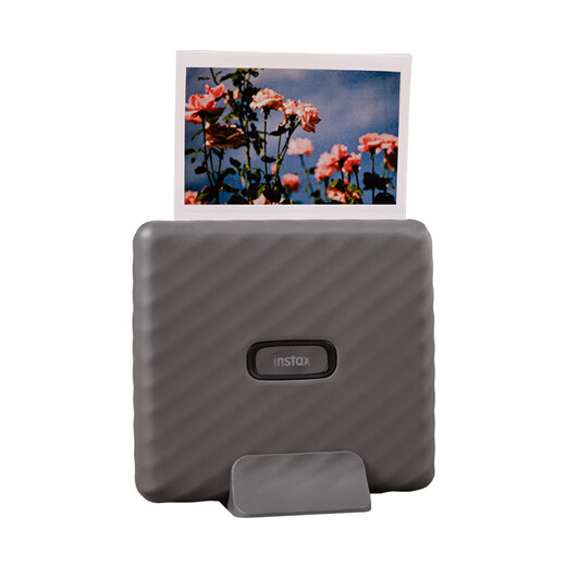 INSTAX Fuji instax Link WIDE Polaroid Mobile Photo Printer Mocha Gray Wide Double Pack Photo Paper Set