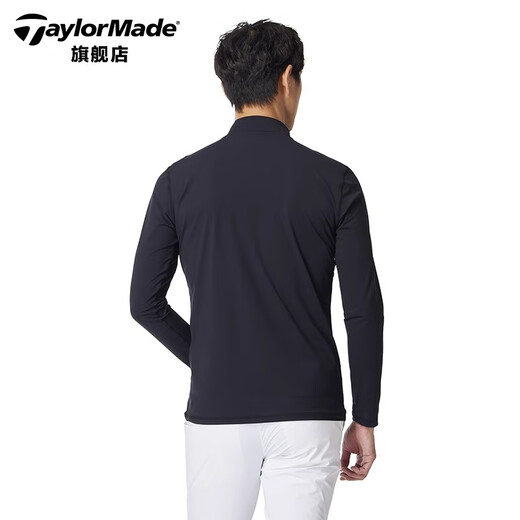 Taylormade泰勒梅高尔夫服装男士2025新款春秋防风保暖golf上衣长袖打底衫 M13118 白色 L