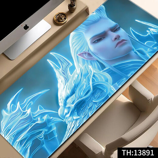 
Raft core Nezha mouse pad super large computer keyboard pad 2D mouse pad e-sports computer desk pad lock edge anti-slip desktop 13882 Born as a demon then what 1000x500x5mm