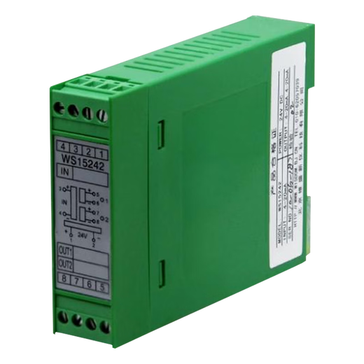 Isolateur de signal analogique de Weisheng WS15242 4-20MA un sur deux DC24V