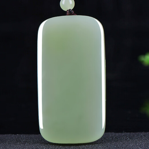 Precio garantizado 618 Hetian Jade Nothing Paleta Verde Jade Hetian Jade Men Jade Colgante Collar Modelo One M9717Z