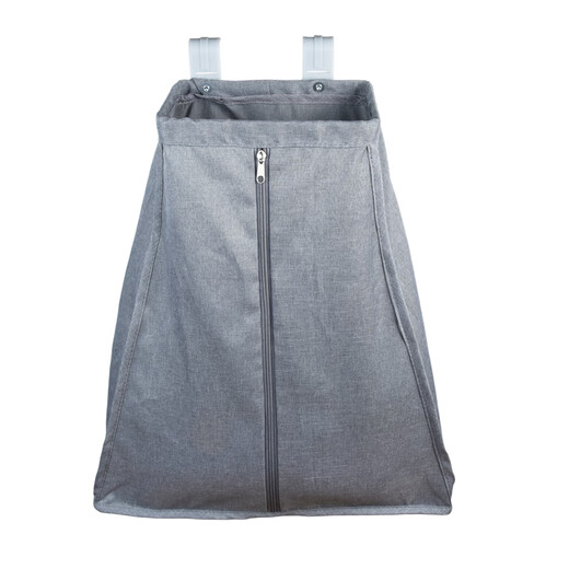 Barla pig crib storage bag game fence hanging bag bed guardrail diaper bag bedside bedside diapers storage bottle holder gray (single layer model)