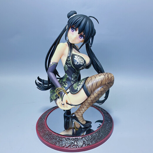 Huang Xi Out-of-Ord Imprent Winter Moon Moon Jasmin Red, blanc et noir La posture accroupie à trois couleurs pour changer le corps de rêve du corps Astasia peut détachable Figure 18+ Modèle de jasmin blanc limité à l'empreinte 1/6