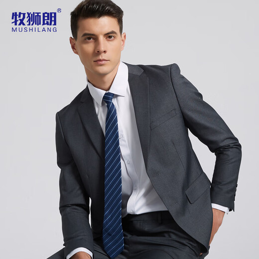Mushilang suit men's four seasons slim professional business formal top men's casual suit jacket single suit men's clothing