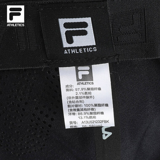 FILA Official [Grand Slam Hat] Couple Baseball Cap 2025 Fitness Sports Hat Sun Hat Baseball Cap