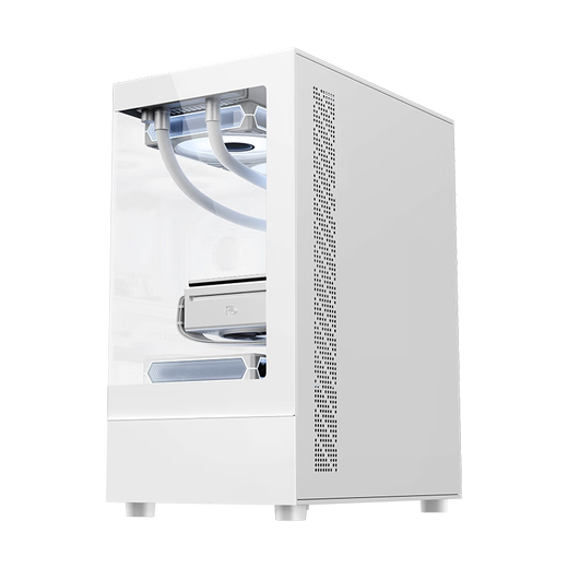 EVESKY 玄武MINI 无立柱海景房机箱 M-ATX主板/270°广角玻璃侧透 240水冷游戏电脑主机箱 支持4090显卡 玄武MINI白色【支持M-ATX主板/240水冷】