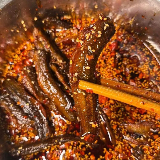 【1477人收藏】自贡即食冷吃香辣追剧四川小吃泥鳅鱼零食麻辣味特 冷吃泥鳅一袋