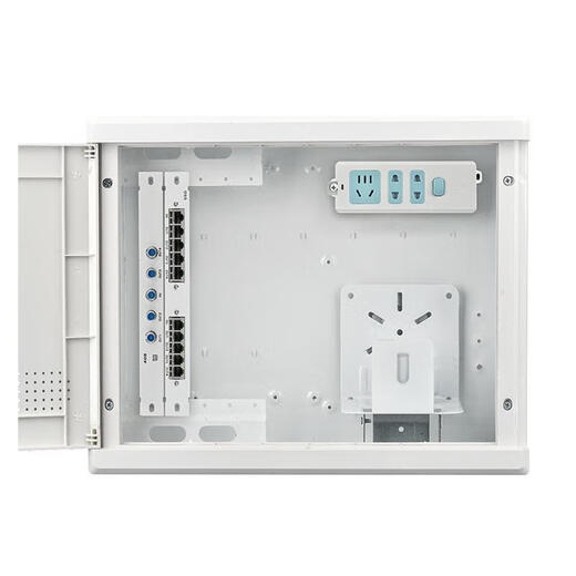 Bull (BULL) distribution box fiber optic multimedia box network package home information box module weak current concealed home large 400*300*100 male steak plug