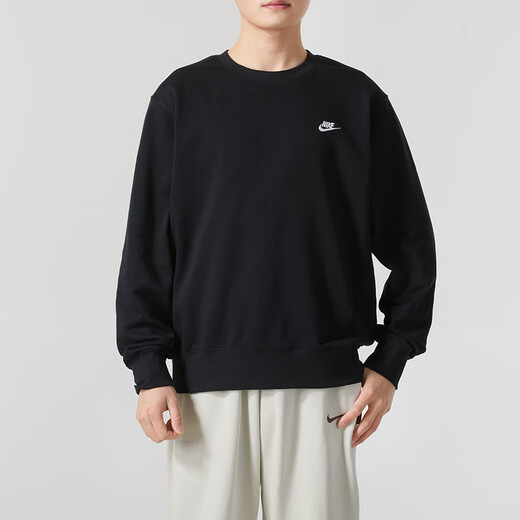 耐克（NIKE）男装 2025夏季新款运动服跑步健身训练卫衣圆领休闲时尚套头衫 FN3889-010 M