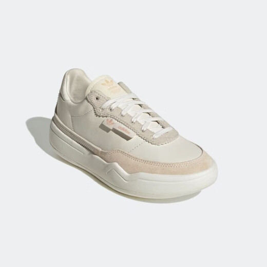 阿迪达斯 （adidas）休闲鞋女鞋 秋季新款ins潮时尚三叶草厚底低帮耐磨缓震运动鞋 GX7039米白肉粉 39 (240mm)