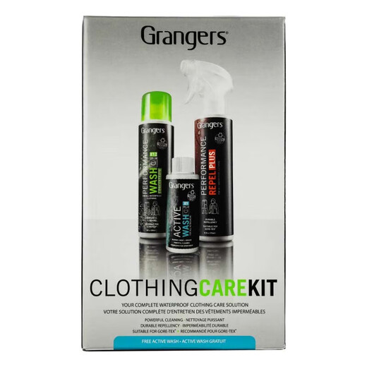 GRANGERS British Jacket Hard Soft Shell Down Detergent DWR Water Repellent Repair Waterproof Spray Maintenance Set GRF205 Outdoor Wear Set