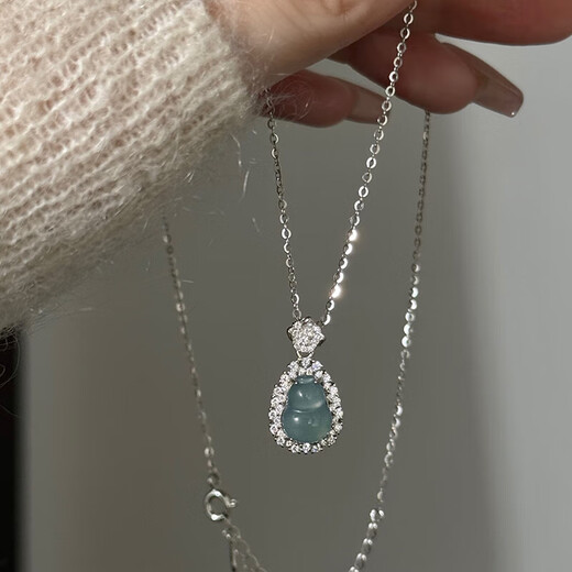 Jianlu – collier en argent gourde de Jade pour femmes, pendentif de luxe léger de haute qualité, bijoux cadeau d'anniversaire pour petite amie et maman