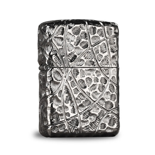 
ZIPPO lighter genuine Zhibao heavy armor pure man zppo silver plated American men limited edition pure man stand-alone + leather case DK9902TJ