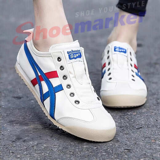 Onitsuka Tiger men's and women's shoes summer lazy shoes couples canvas shoes breathable and wear low top casual sneakers 1183A360-121 36