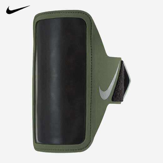 Nike (NIKE) LEAN running arm strap mobile phone bag sports leisure running fitness outdoor storage colorful arm sleeve fluorescent green NRN65719OS one size