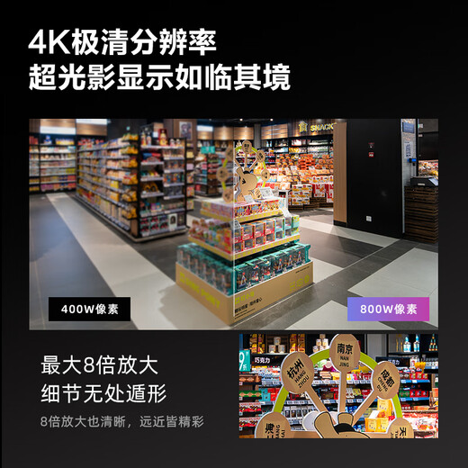 
Lecheng surveillance camera home wireless indoor S2D-8M pro dual-band wifi 4K high-definition 8-megapixel mobile phone remote monitoring 360 no dead corner pet baby monitoring