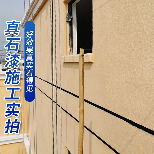 致荟树真石漆外墙漆喷砂自喷防水防晒户外内别墅自建房外墙多彩仿石涂料 真石漆-型号9905一桶75公斤喷20 75公斤/桶施工20左右