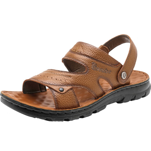 
Warrior sandals men's shoes outdoor beach shoes wear-resistant two-wear sports sandals WSL (WZ)-1390 yellow brown 39